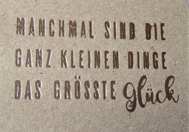 Schrift-Stein GLÜCK, in Geschenkverpackung